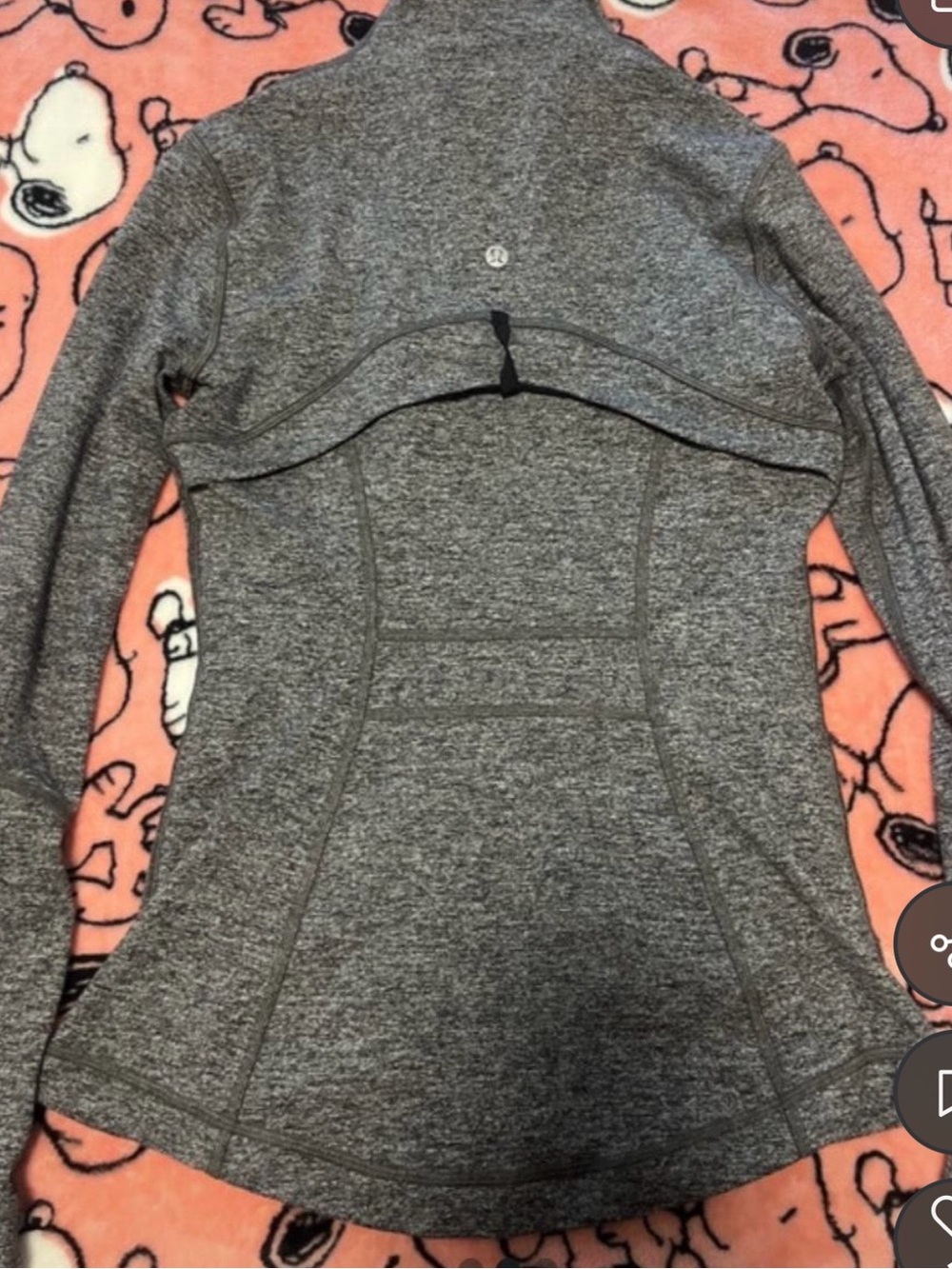 lululemon athletica Women's Gray Varsity-Style Athletic Jacket